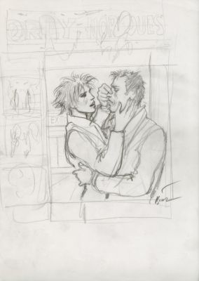 Enki Bilal | GRAPHITE IN PROGRESS 3 – Dessin original 59 | Galerie Barbier
