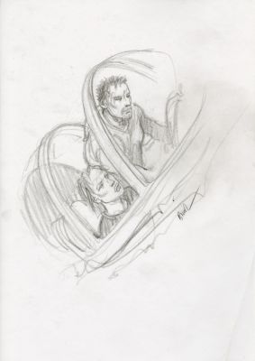 Enki Bilal | GRAPHITE IN PROGRESS 3 – Dessin original 41 | Galerie Barbier