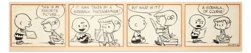 Very Early 1951 ‘‘Peanuts‘‘ Comic Strip by Charles Schulz -- Featuring Charlie Brown & Patty