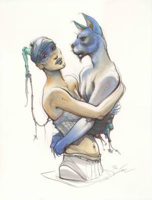 Enki Bilal | 2021 - Transhumans, 1 | Huberty Breyne Gallery