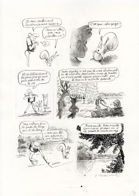 Catherine Meurisse | LE CLAN DE WALDEN – PLANCHE ORIGINALE 4 | Galerie Barbier