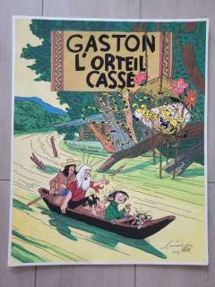 Di Matteo, Leonardo | Di Matteo, Leonardo - Dessin original couleur - Hommage Ã  Franquin et Hergé | Catawiki