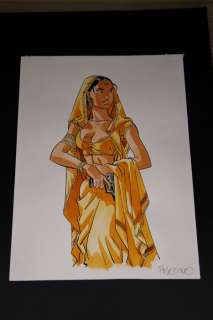 Meynet, Félix | Meynet, Félix - Dessin original couleur - Les Éternels - Uma | Catawiki