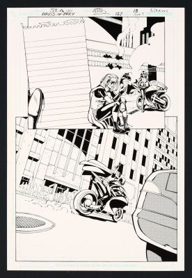 John Floyd | Original Art from Birds of Prey #127 (2009) Page 18 Pencils by Claude St. Aubin, Inks by John Floyd | mycomicshop.com