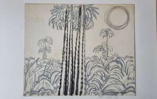 Sergio Toppi | Sergio Toppi - Scenografia per caroselli "Foresta tropicale" - (1963) | Catawiki