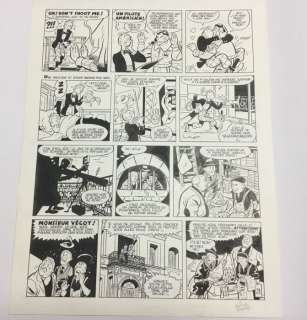 O. Schwartz - Planche Avec Bourvil, Gabin Et de Funés | No reserve - Schwartz, Olivier - Planche originale (p.21) Spirou et Fantasio - Le groom vert-de-gris - (2009) | Catawiki