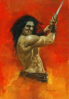 Sanjulian, Manuel | Sanjulian, Manuel - Conan The Barbarian - Original Oil Painting - Signed - Original Artwork | Catawiki
