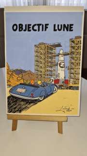 Di Matteo, Leonardo | Di Matteo, Leonardo - Dessin original couleur - Hommage à Franquin et Hergé - (2021) | Catawiki