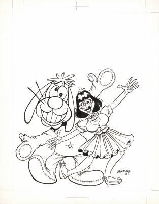 Marcel Gotlib | 1985 - Couverture Fluide Glacial n°111 | Huberty Breyne Gallery
