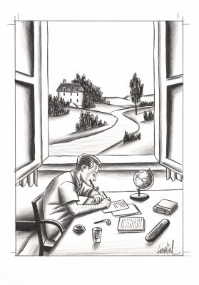 Loustal | Simenon, 2026 - Écrivain Monde | Huberty Breyne Gallery