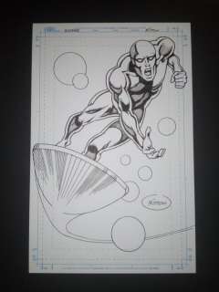 Jean Yves Mitton | The Silver Surfer - - Dessin original - silver surfer - Exemplaire unique | Catawiki