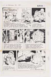 John Cullen Murphy ’’Prince Valiant’’ Sunday Comic Strip Original Artwork -- #2945 Dated 18 July 1993 | Nate Sanders