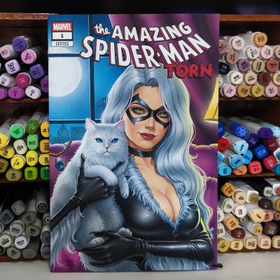 Daiany Lima - Black cat: The Amazing Spider-Man: Torn #1 Full Cover by Daiany Lima