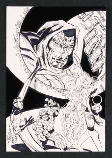 Fantastic Four vs. Dr. Doom Sketch by Ron Williams | mycomicshop.com