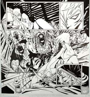 Carlos Meglia (1957-2008) - Crimson - Original Page - Carlos Meglia - Scarlet - (1999)