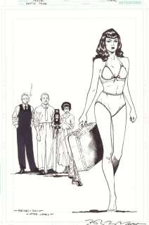 Brent Peeples - bettie page #3 variant cover - bettie in lingerie - 2020 signed