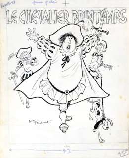 Trubert Jean - LE CHEVALIER PRINTEMPS Encre de chine de la couverture pour