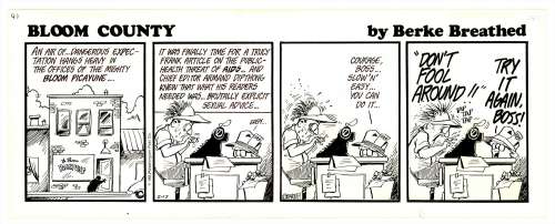 Breathed - BLOOM COUNTY, Daily, Art (02/17/1997) | Russ Cochran
