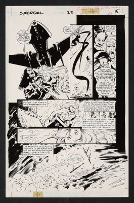 Original Art from Supergirl #22 (1998) Page 15 Pencils by Leonard Kirk, Inks by Prentis Rollins | mycomicshop.com