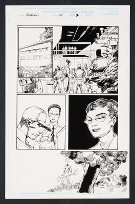 John Floyd | Original Art from Silver Surfer #146 (1998) Page 2 Pencils by Denys Cowan, Inks | mycomicshop.com (Buy It Now)