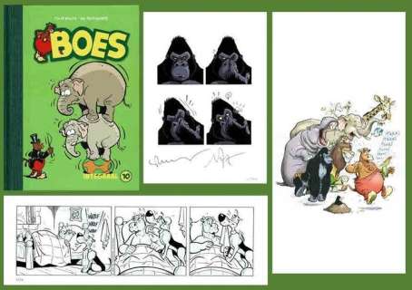 Wil Raymakers, Thijs Wilms | Boes - Luxe editie Boes Integraal deel 10 - Genummerd 10/80 - Met originele strook + ex-libris - Cartonné - EO (2020) | Catawiki