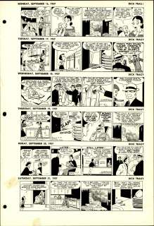 Gould - DICK TRACY, Daily Proofs (09/16~21/1957) | Russ Cochran