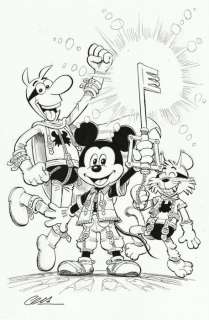 Cera | Cera - Original drawing - Pafman - Mickey Mouse - Kingdom Hearts - EO | Catawiki