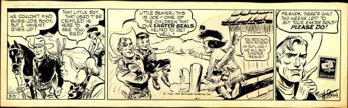 Harman - RED RYDER, Daily Art (03/31/54) | Russ Cochran