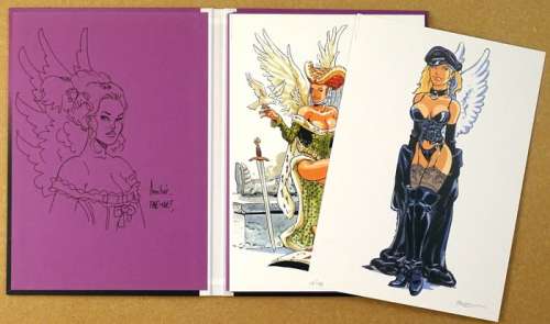 Félix Meynet | Pin Up - Portfolio + Dédicace - Ailes et Belles IV - 12 illustrations Pin-up - Cartonné - EO (2014) | Catawiki