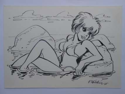 Walthéry, François | Walthéry - Originele illustratie - Natacha / Natasja - (1983) | Catawiki