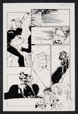 John Floyd | Original Art from Eternal Warriors Archer and Armstrong (1997) Page 34 Pencils by Robert Teranishi Inks | mycomicshop.com (Buy It Now)