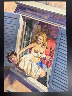 Alessandro Biffignandi | Zora la Vampira n. 62 - Biffignandi - original cover "Missione Erotica" - Page volante - Exemplaire unique - (1985) | Catawiki