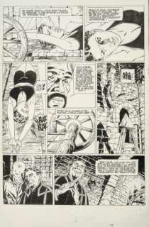 Mounier Alain - Â«ExitÂ» Encre de Chine pour la planche 7 de cet album publié