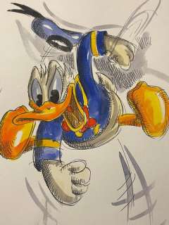 Stefan Klausewitz | Donald Duck - Original artwork by German artist Stefan Klausewitz - Page volante - (2021) | Catawiki