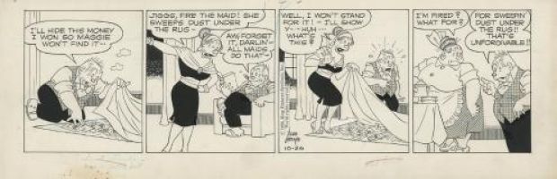 Vernon Greene | Bringing up Father, Strip du 26 octobre 1960 | Galerie 9ème Art