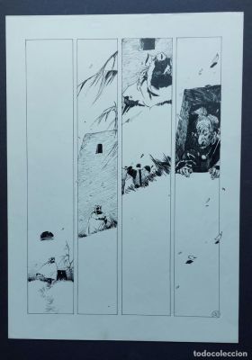 Enrique Breccia página original de Alvar Mayor : Sueños de Luna LLena página 10 - Buen estado. | todocoleccion (Buy It Now)