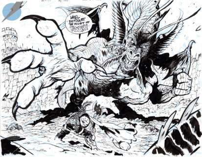 Daniel Warren Johnson - beta ray bill issue 1 page 8-9