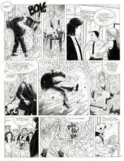 Thierry Cayman - Lot 166 - S.T.A.R., La lumière de minuit, planche originale à l’encre de chine.