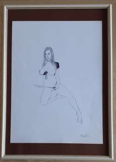 Riccardo Mannelli | Riccardo Mannelli - illustrazione originale - serie "dominatrici" - (2021) | Catawiki