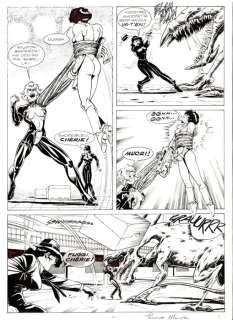 Cozzi Gianmauro, Marzìa Teresa | Legs Weaver n. 1 - Cozzi Gianmauro, Marzìa Teresa - Tavola originale - le dame nere - (1995) | Catawiki