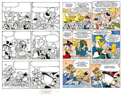 Giorgio Cavazzano, Carol McGreal, Pat McGreal | Topolino 2984 - Cavazzano - Originale da "Zio Paperone e i Dieci Piccoli Miliardari" - I/D 2011-010 - Page volante - (2013) | Catawiki