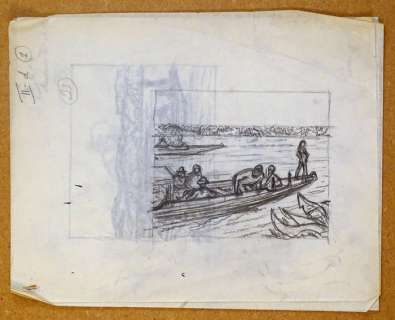 Cuvelier, Paul | Cuvelier, Paul - 4x Crayonné originale - Corentin T5 - Le Signe du cobra - (1969) | Catawiki