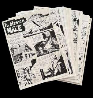Rossi, Mario | Rossi, Mario - 94x tavole originali - episodio completo “Il messia del male” - (1979) | Catawiki