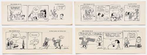 Lot of Four ’’Wizard of Id’’ Comic Strips from 1965-1975 | Nate Sanders