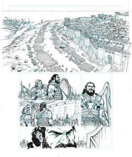 Taranzano, Pierre | Taranzano, Pierre - Planche originale - L’Iliade T2 - Face à face - (2016) | Catawiki