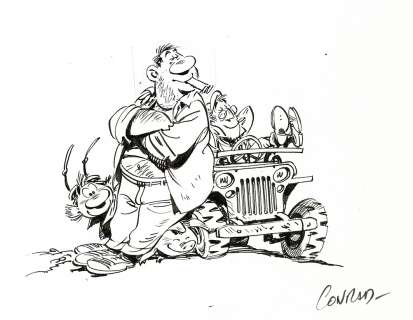 Conrad - Lot 387 - Les innommables, Le cycle zéro, couverture originale à l’encre de chine.