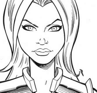 GUARDIANS OF THE GALAXY Gamora ORIGINAL ART. | Unreal Books