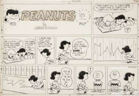 Charles Schulz Peanuts Sunday Comic Strip Original Art dated 1-30-55 (United Feature Syndicate, 1955). Patty - | Heritage