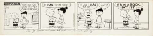 Charles Schulz Peanuts Daily Comic Strip Original Art dated 5-12-55 (United Feature Syndicate, 1955). When - | Heritage