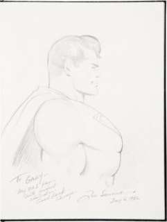 Joe Shuster, Carl Barks, and others Sketchbook Original Art (1982-92). A fan’s black hardcover 8.5" x - | Heritage